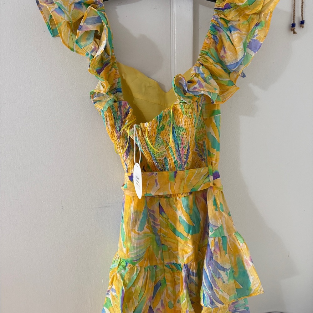 Colorful Ruffled Dress - Picture 2 of 2